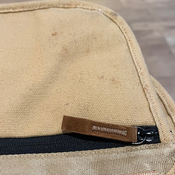 Tan and Brown Suede Crossbody Bag - Picture 10 of 10